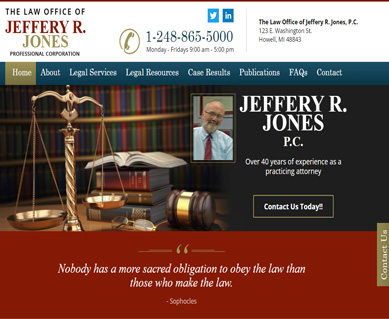 Law Office Website Portfolio Design MI